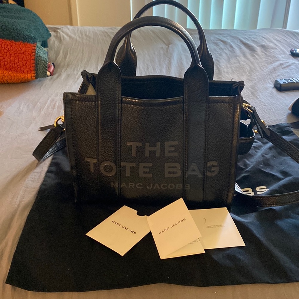 Softly used Mini Marc Jacobs Tote Black leather